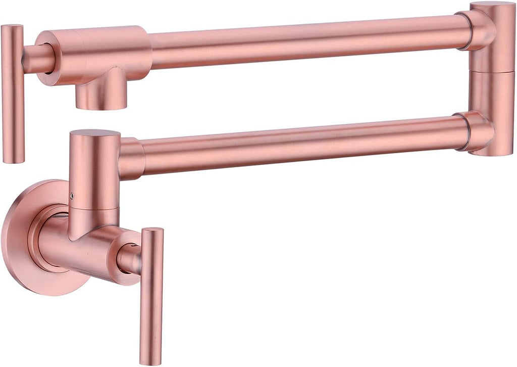 Brushed Gold Brass Pot Filler Faucet O485144