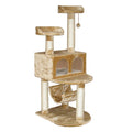 Beige 54 in. Cat Tree Condo Furniture P977919