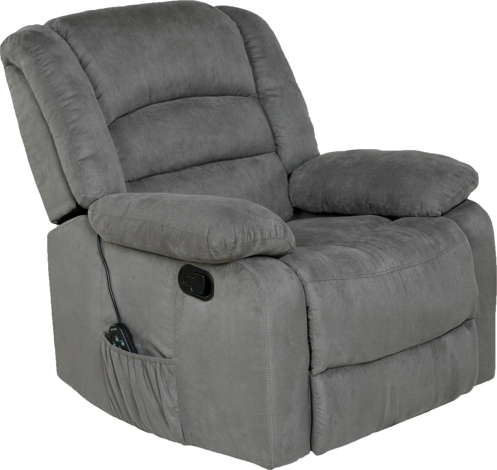 Gray Massaging Rocker Recliner Y838