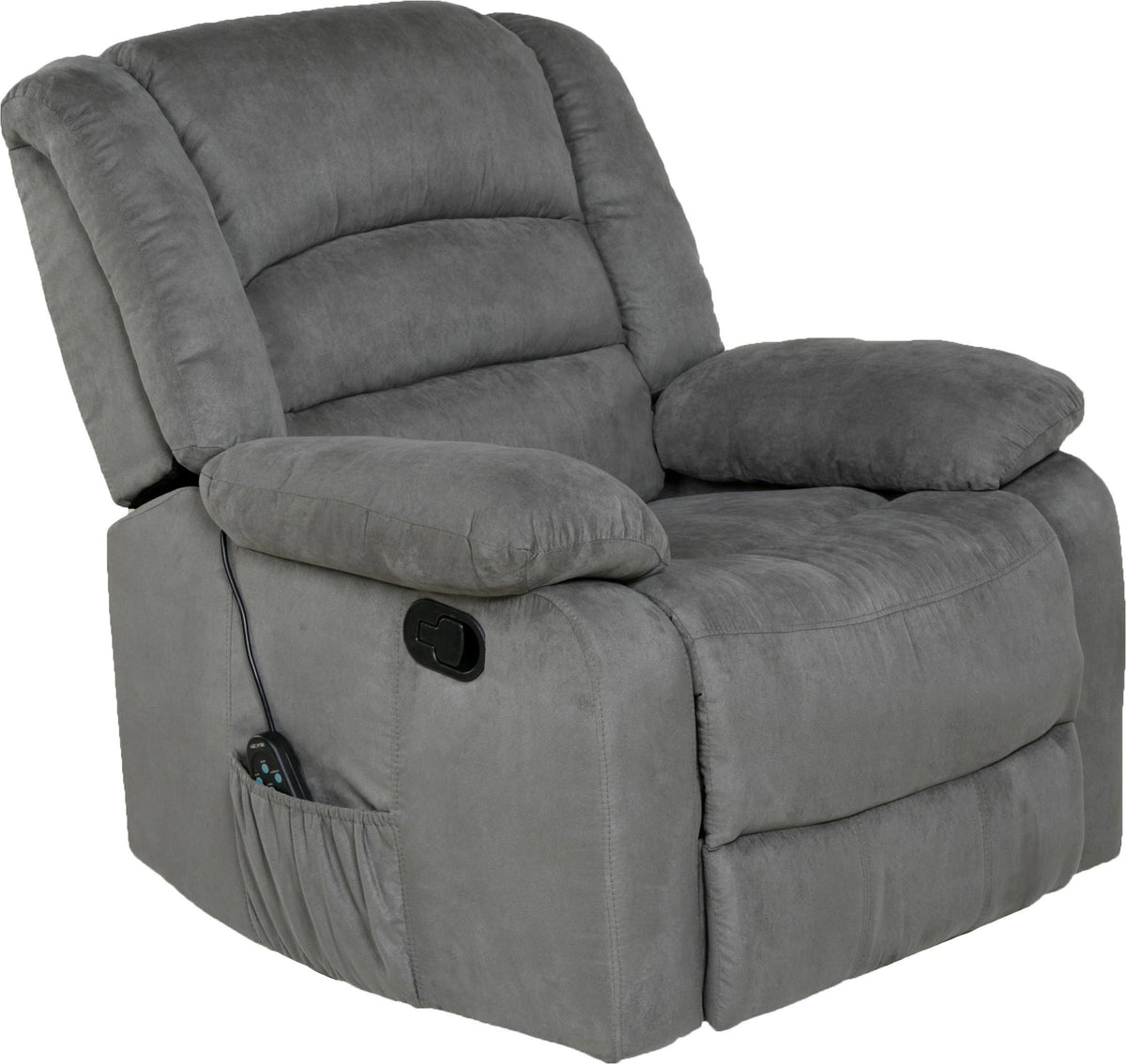 Gray Massaging Rocker Recliner Y838