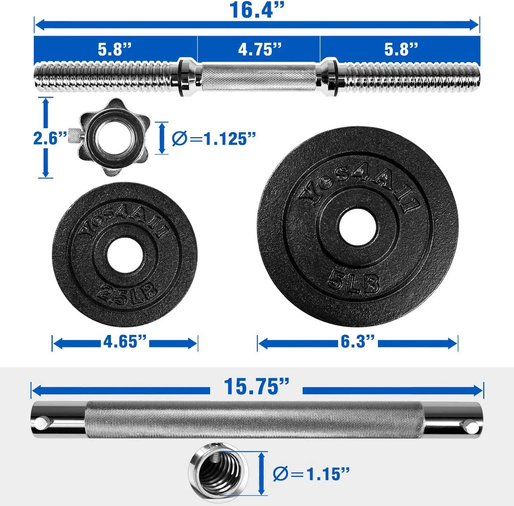 100 lbs Adjustable Dumbbells Set H30700
