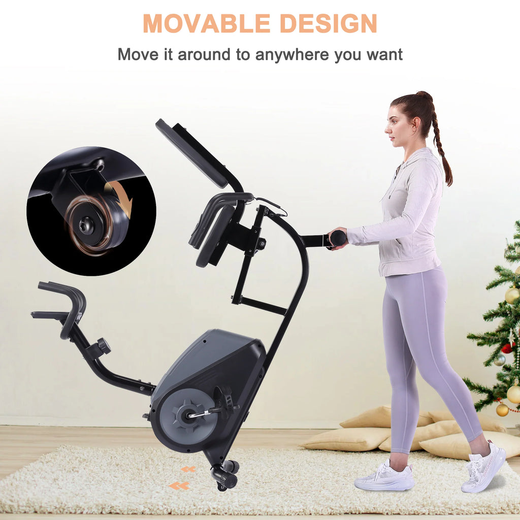 Recumbent Exercise Bike with 16 Levels Magnetic Resistance R684