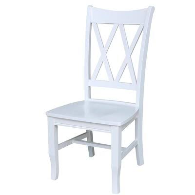 White Double X-Back Dining Chair V693