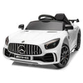 12V Electric Ride on Car Toy with Remote Control, LED Lights, Black W235426