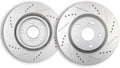 Front Drilled Slotted Brake Rotors Kit U4426