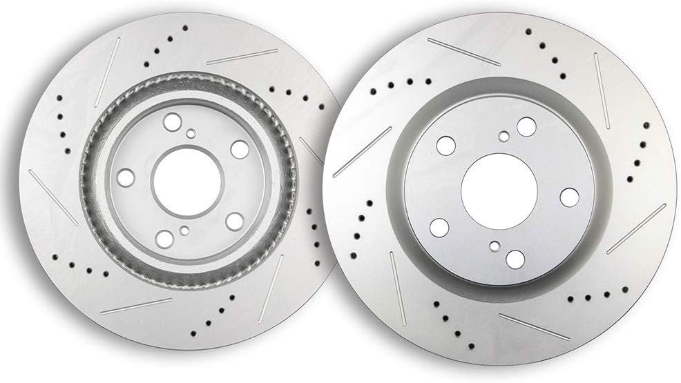 Front Drilled Slotted Brake Rotors Kit U4426