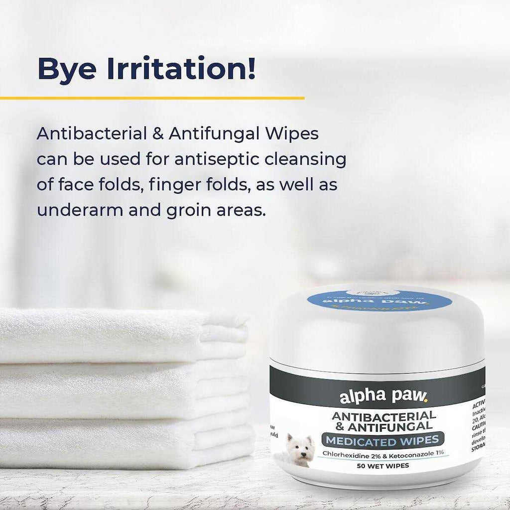 Antibacterial & Antifungal Medicated Wipes O84252