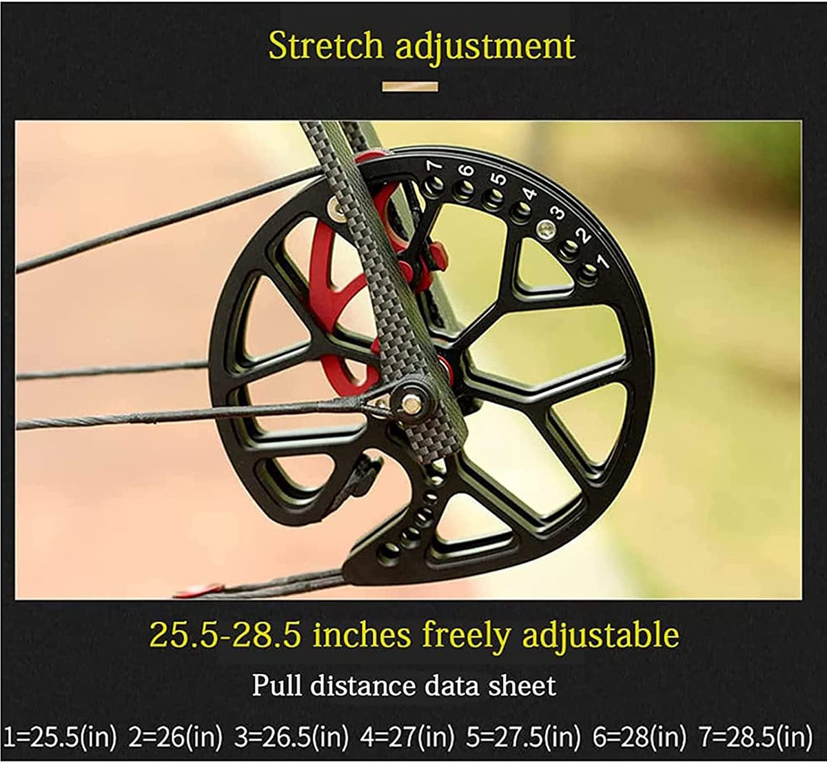 30-60 Pounds Composite Pulley Bow and Arrow H803848