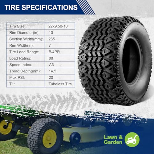 22x9.5x10 ATV Tire N522116