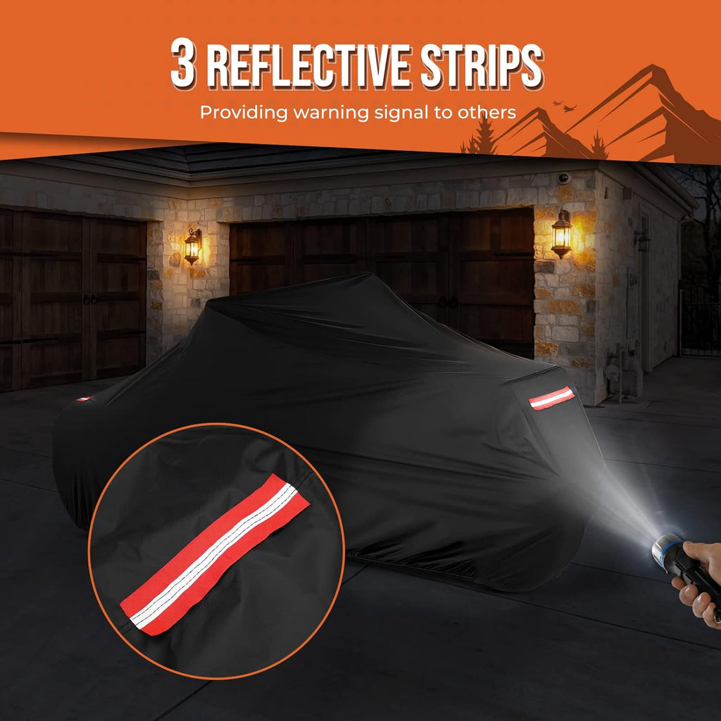 All Weather Resistant Bike Cover with Reflective Strips R8712