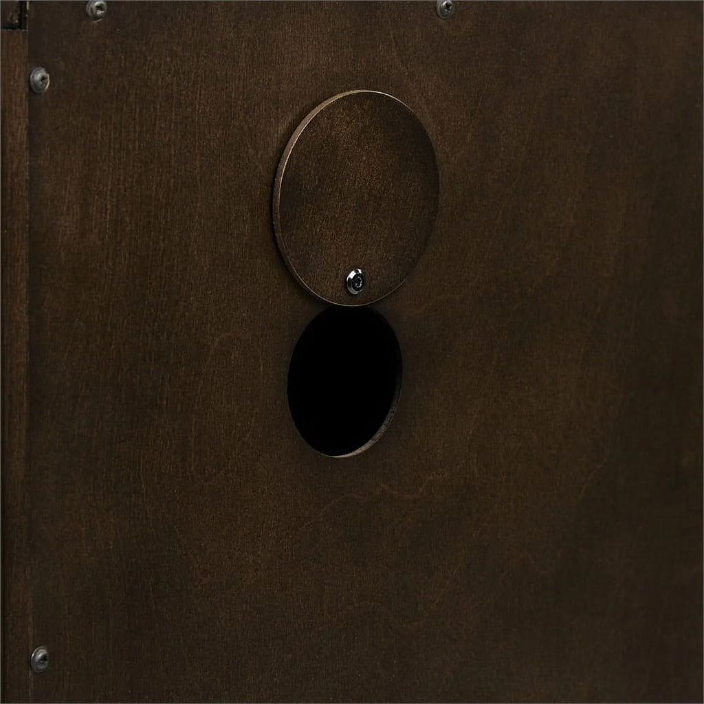 Dark Brown/Gold Wood/Steel Sideboard E3560