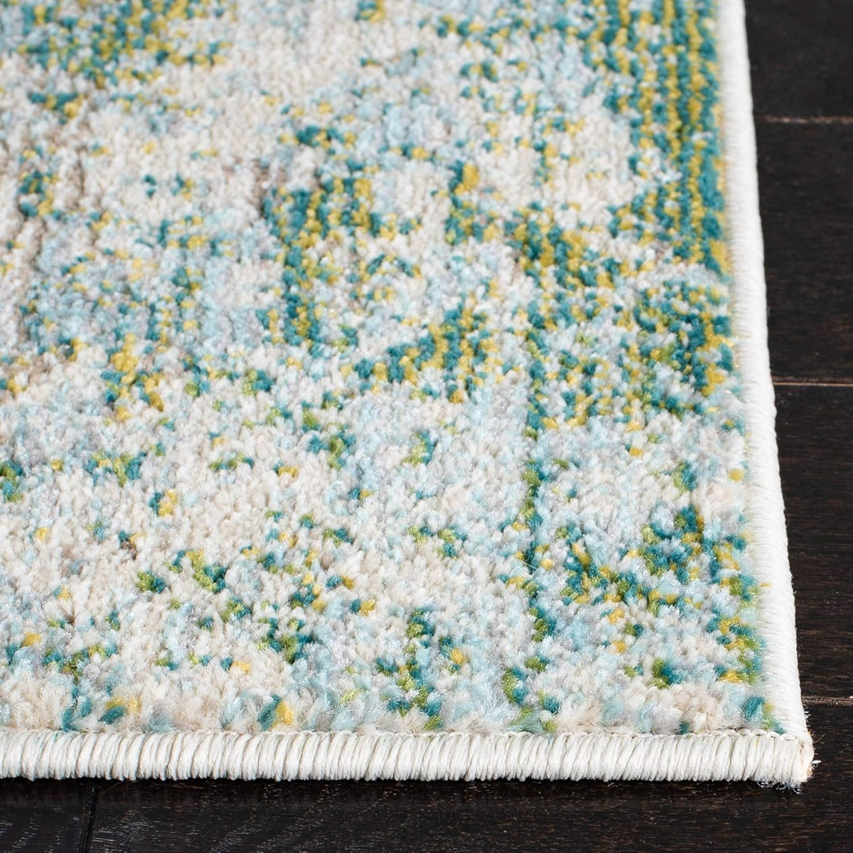 Green & Blue Runner Rug Z7205