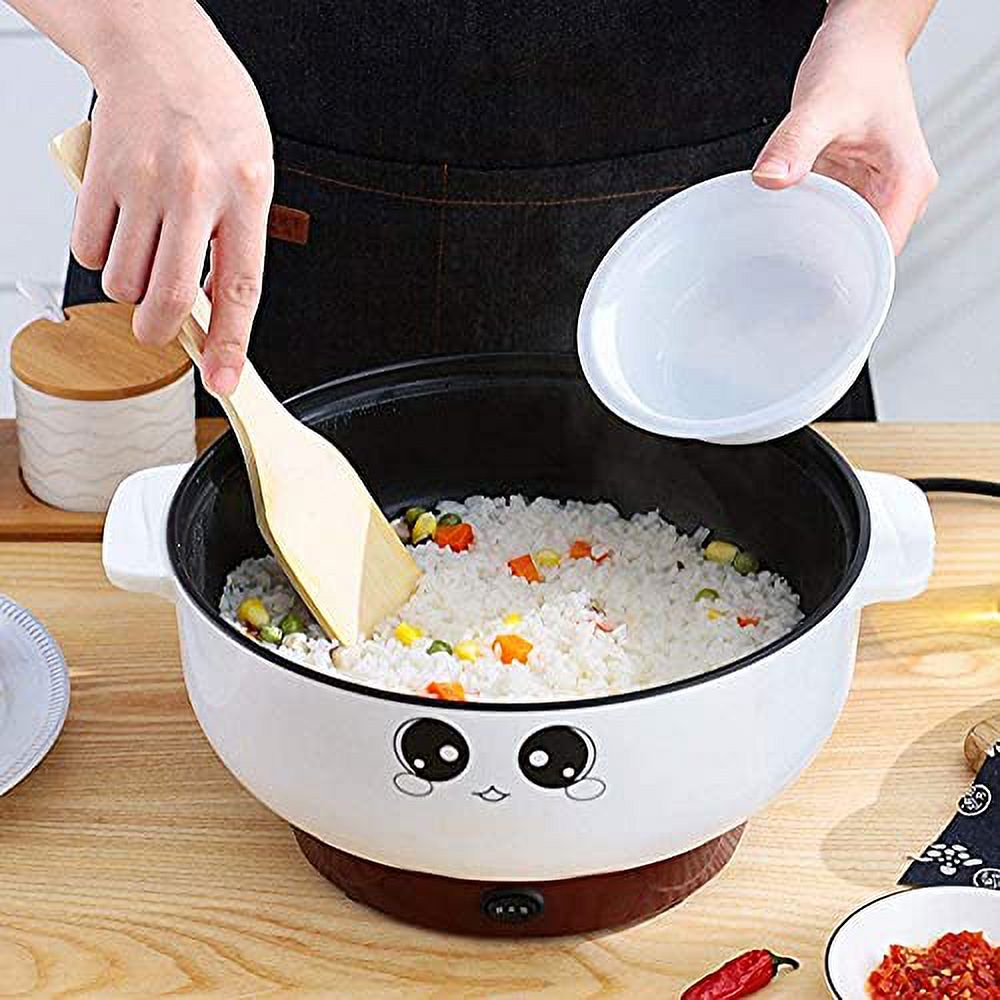 4-In-1 Electric Stainless Steel Non-Stick Hot Pot Cooker 2.3L Portable Skillet Grill Pan K983485