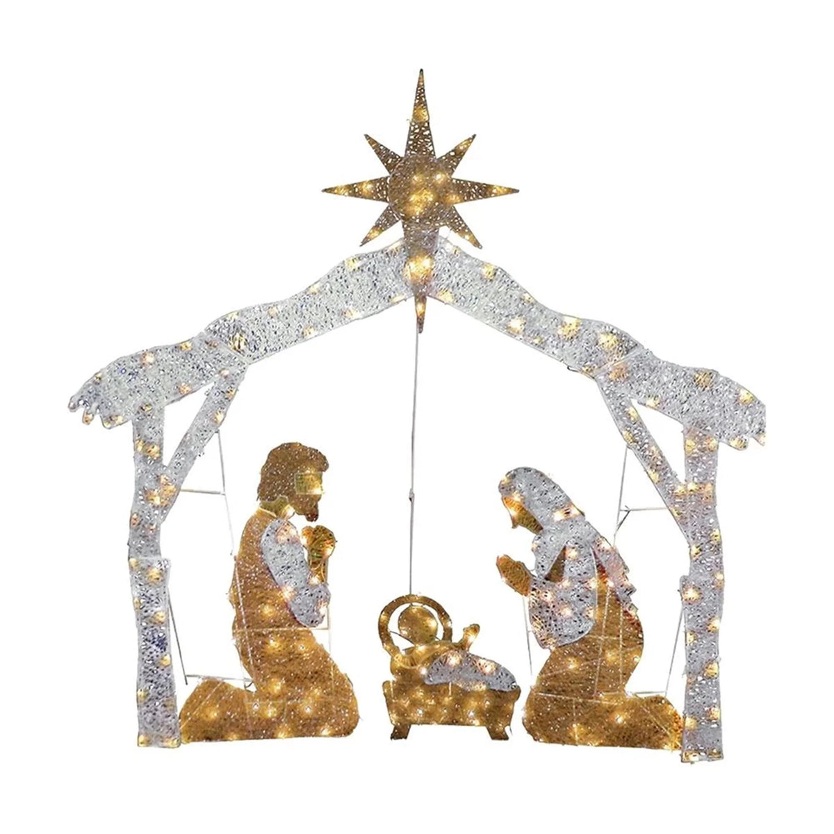 Nativity Scene Light Set LED Christmas Decoration F17346