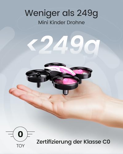 Red Mini Drone with 3 Batteries Z469