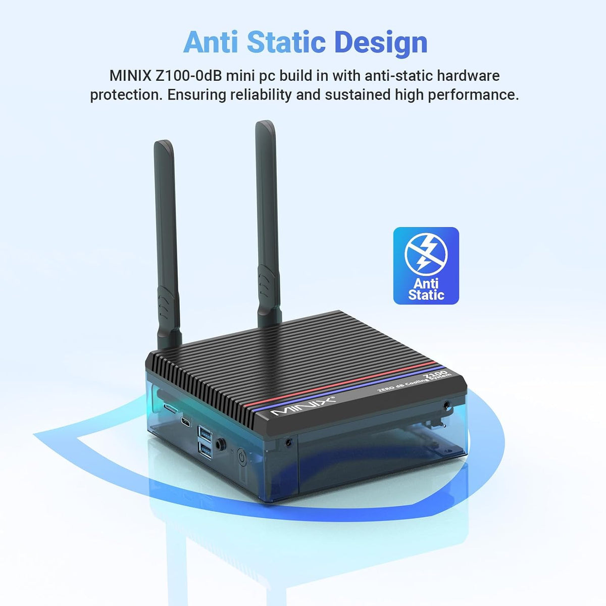 Fanless Mini PC, Intel 12th Gen N100, 16GB DDR4, 512GB SSD, Windows 11 Pro R696