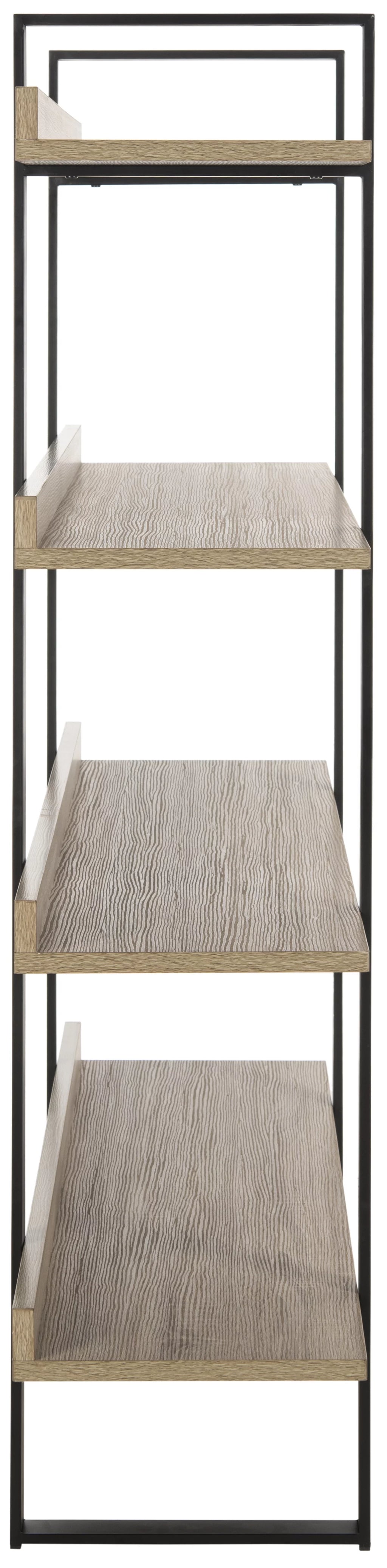 Oak Black 4 Tier Etagere C30370