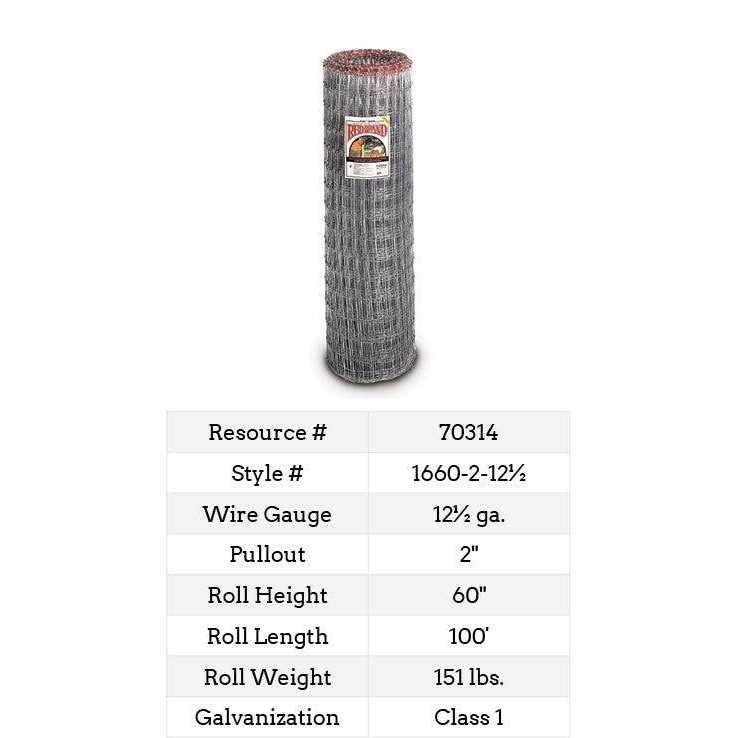 Non-Climb Horse Fence 60 in. x 100 ft D651635