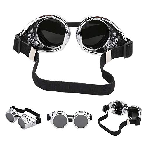 ABS Vintage Style Steampunk Goggles Double Layer Sunglasses Y2995