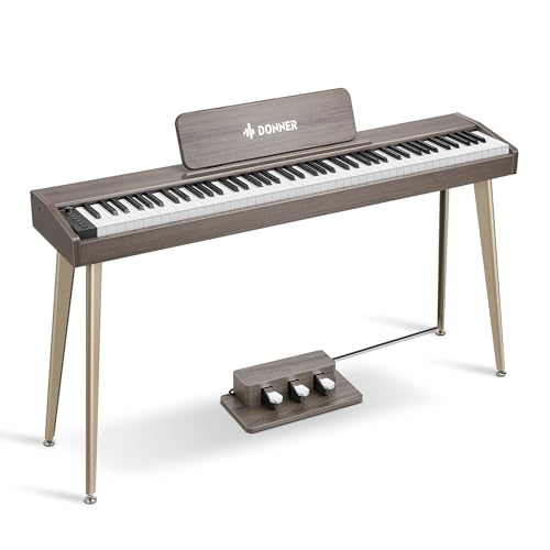 Black 88 Key Digital Piano with Graded Hammer Weighted Keyboard P908073