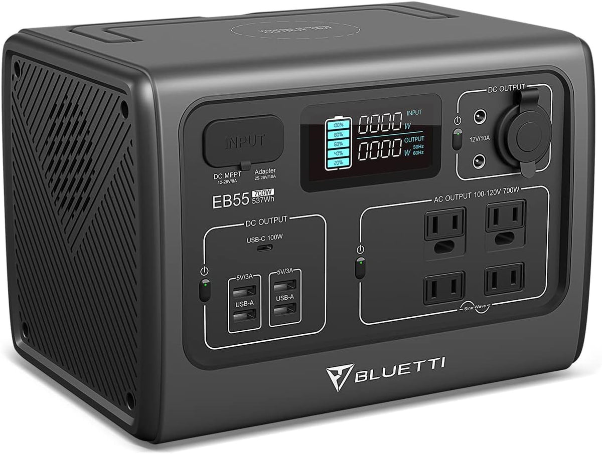 Portable Power Station 700W 537Wh with 4 AC Outlets B37916