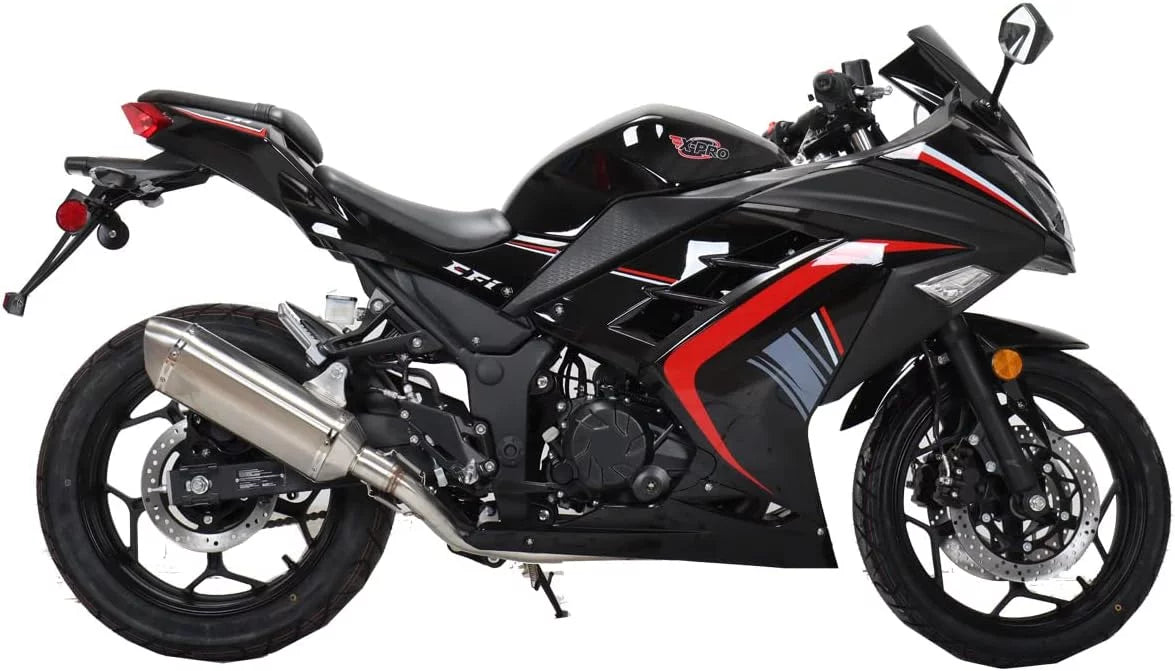 250cc Motorcycle, 6 Manual Transmission Electric Start 17" Wheels R18227