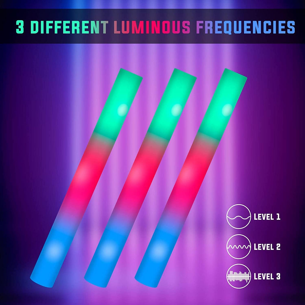 28 Pcs LED Foam Glow Sticks L467310