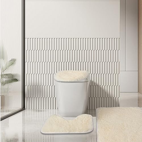 3 Piece Non Slip Soft Absorbent Bathroom Rugs Bath Mat Set H108