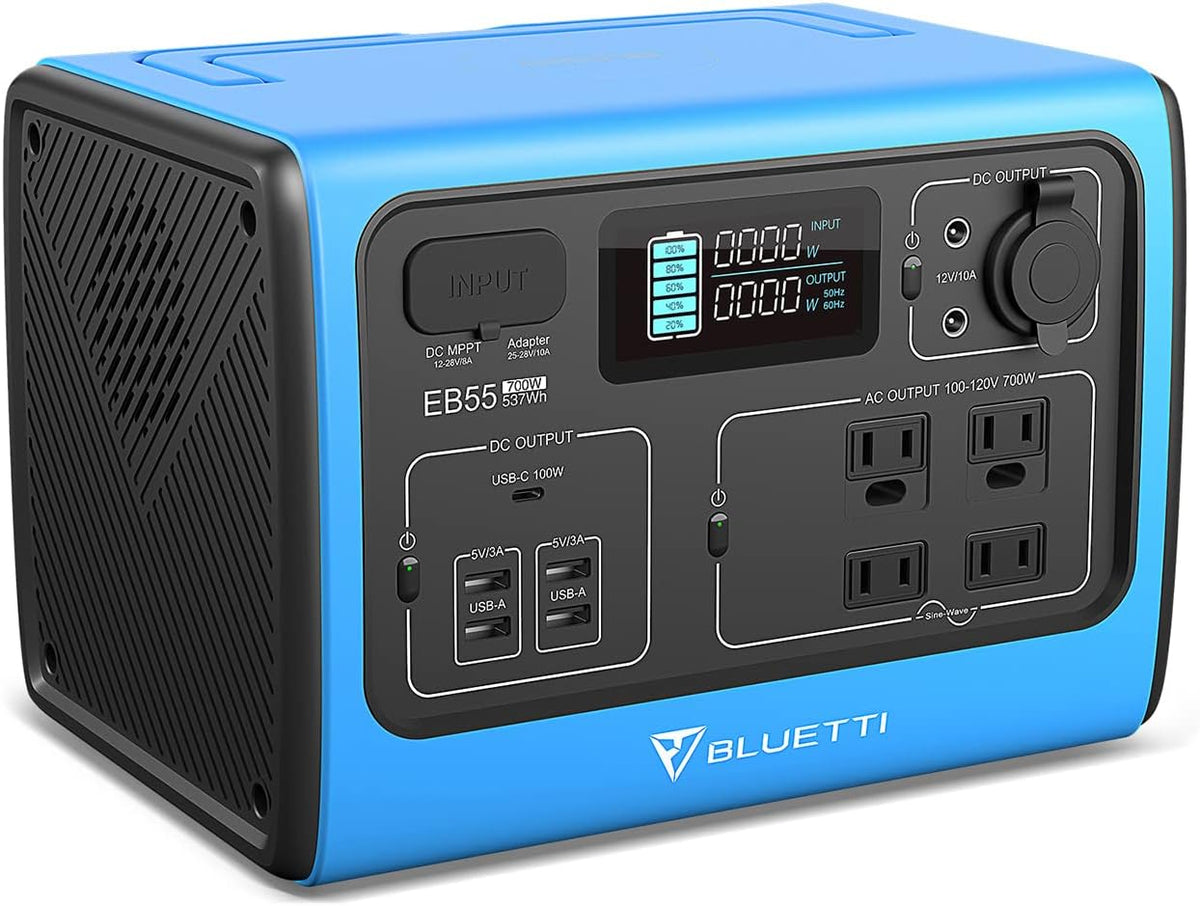 Portable Power Station 700W 537Wh with 4 AC Outlets B37916