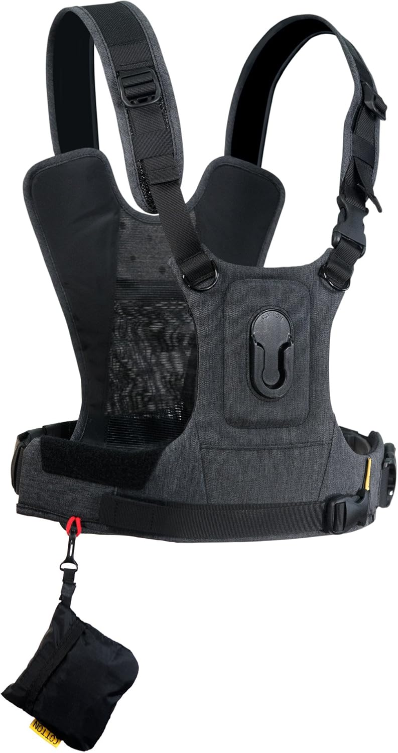 Cotton Dual Camera Harness Gray W560159