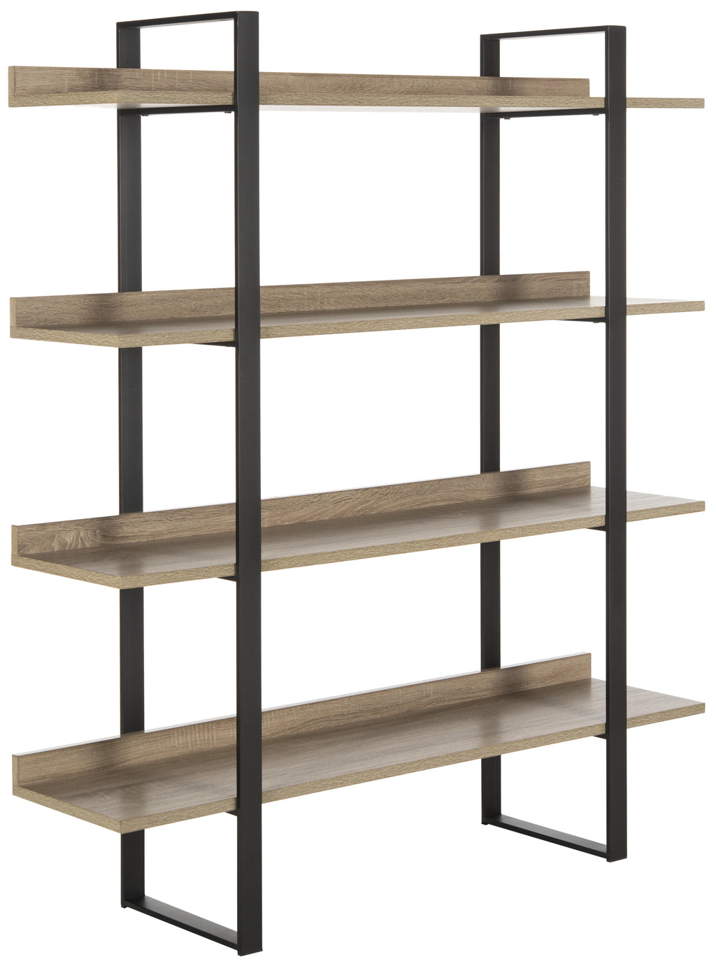 Oak Black 4 Tier Etagere C30370