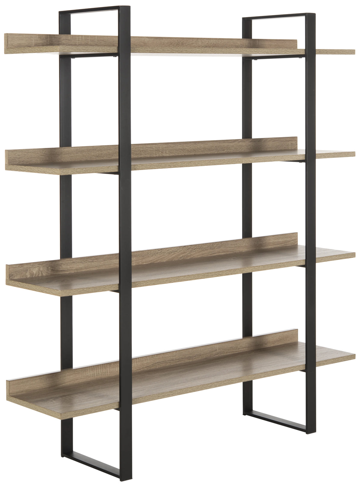 Oak Black 4 Tier Etagere C30370
