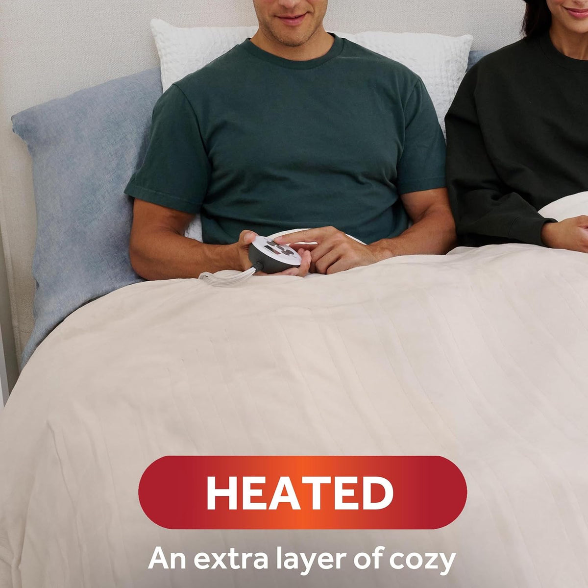 Champagne Heated Blanket Twin D3700