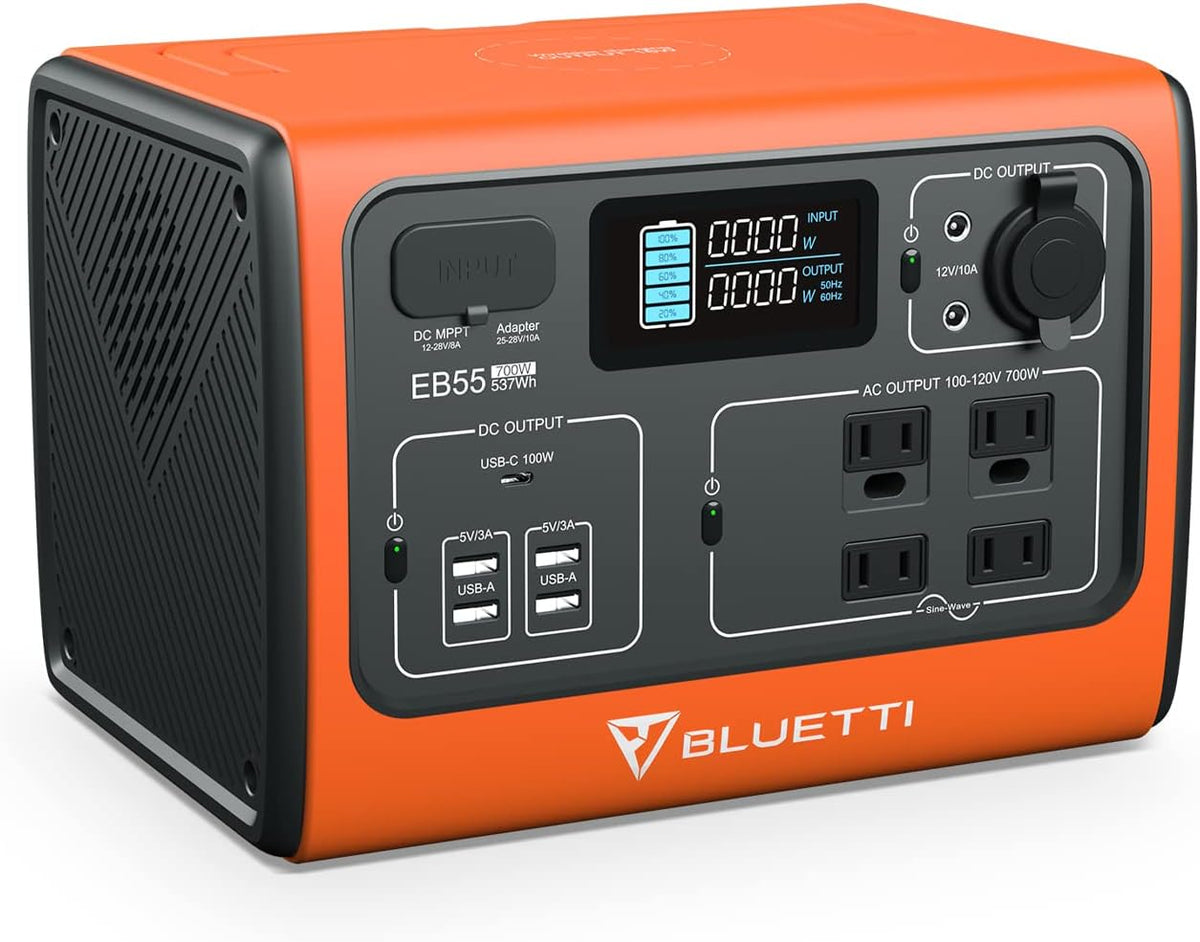 Portable Power Station 700W 537Wh with 4 AC Outlets B37916