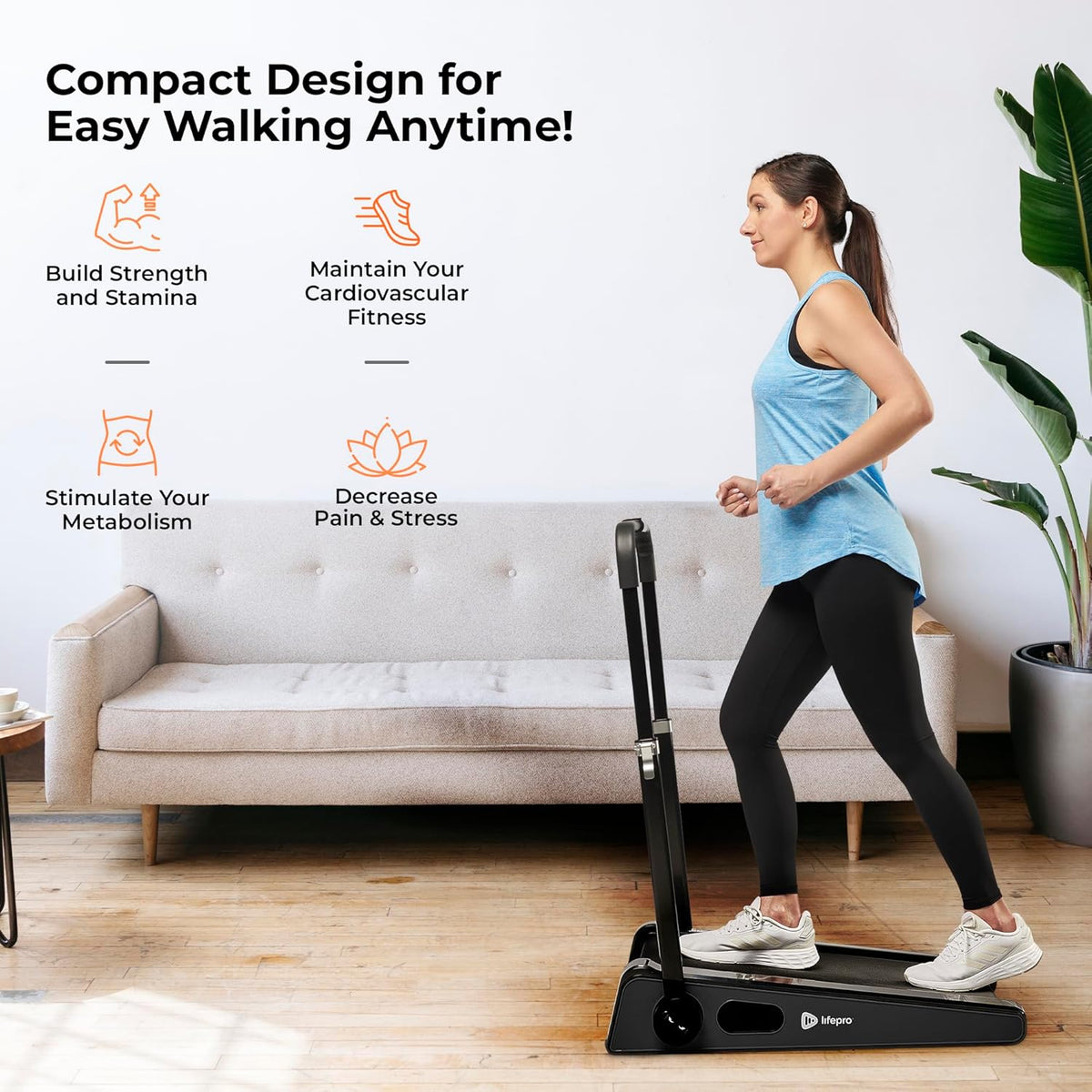 Smallest Portable Mini Walking Pad with Adjustable Handlebar, Max Speed 3 MPH, 30 inch Mini Walking Treadmill, 220 Lbs Max Weight X933