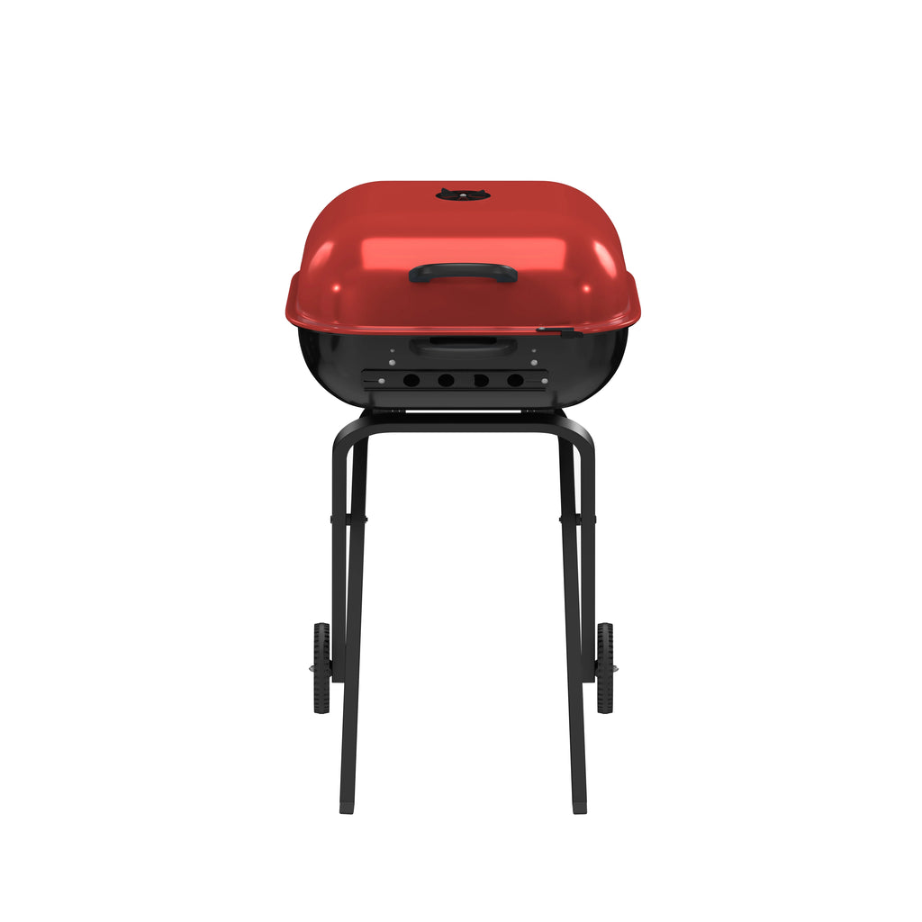 Red Portable Steel Charcoal Grill C760