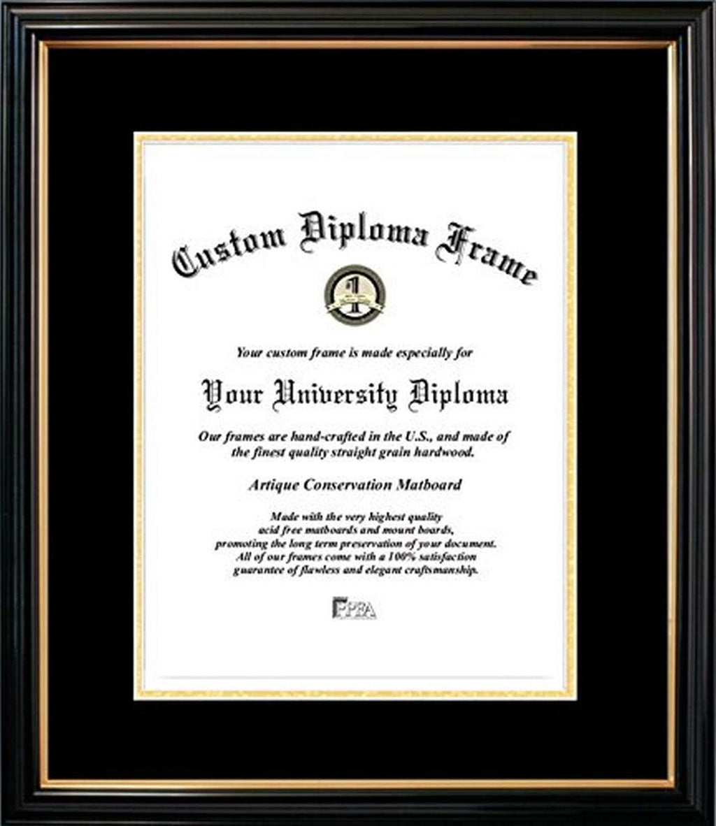 Petite Certificate Mats and Black/Gold Trim, 10 x 14 I2844