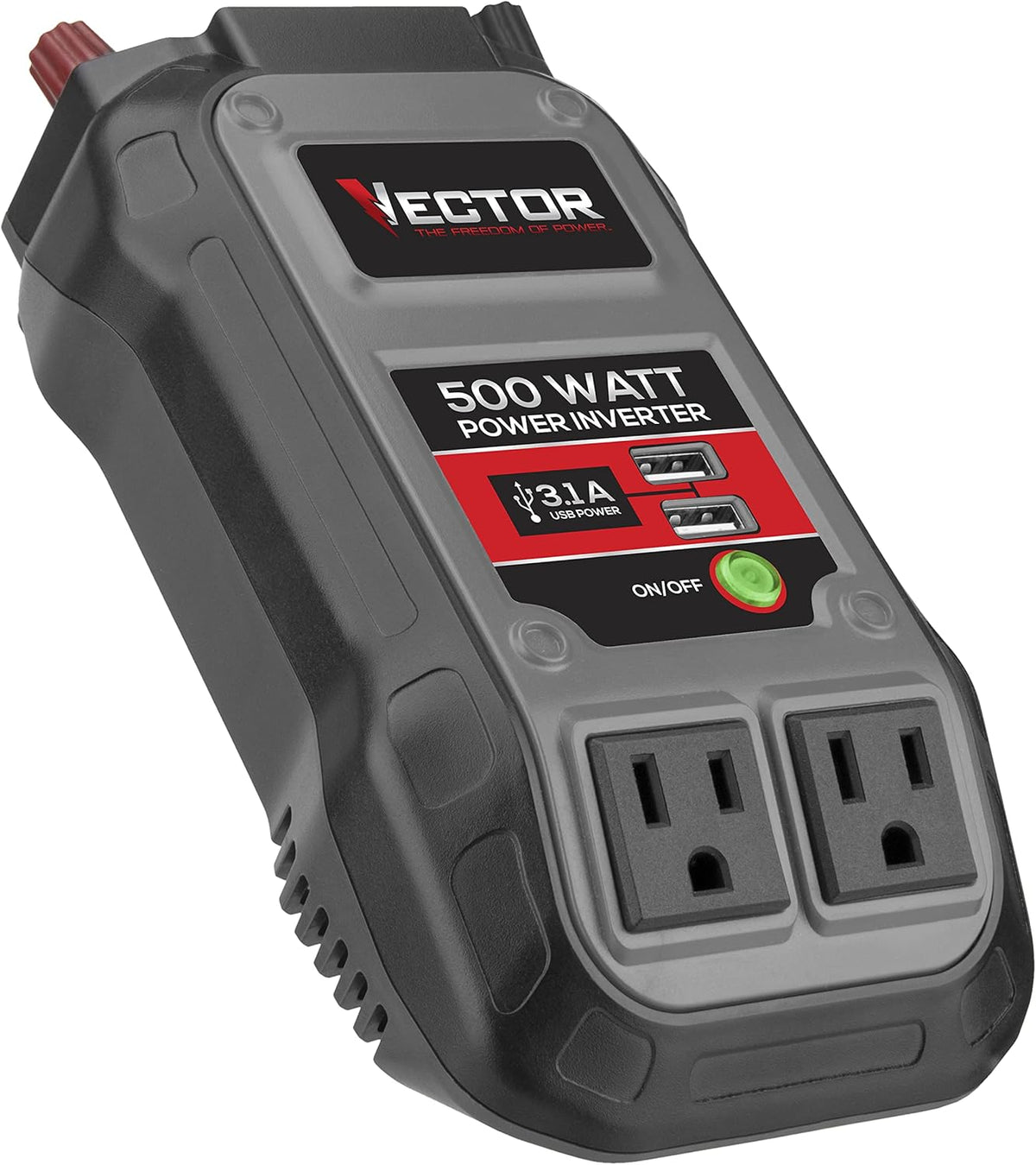 500 Watt Power Inverter with Dual USB Charging Ports T905057