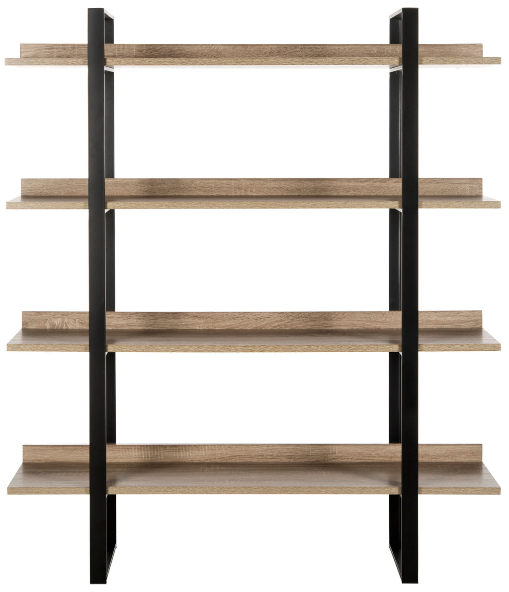 Oak Black 4 Tier Etagere C30370