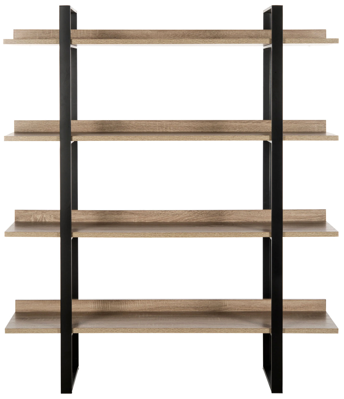 Oak Black 4 Tier Etagere C30370
