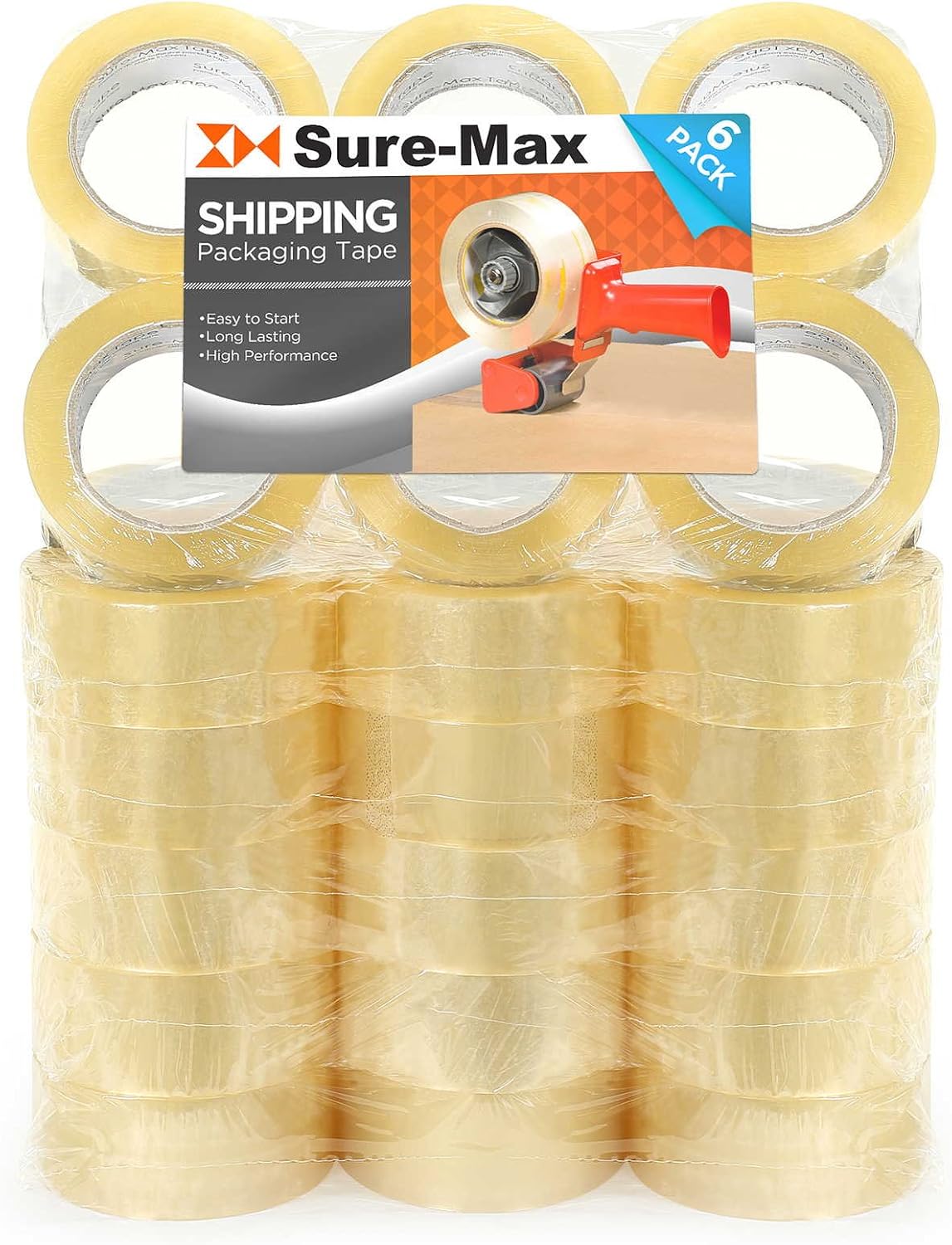 Clear Carton Packing Tape 1.8 mil 330 Feet 72 Rolls R271