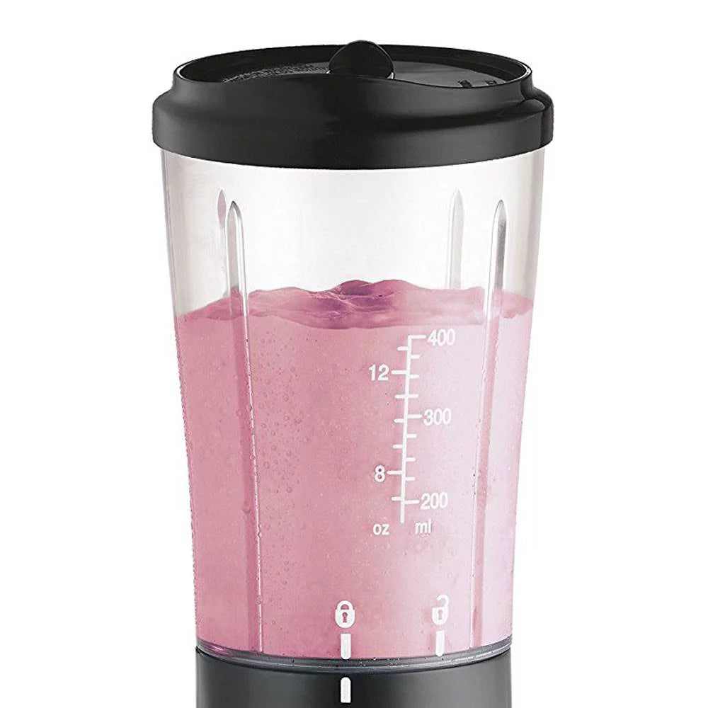 Black Single Serve Smoothie Blender with Travel Cup & Lid G82320