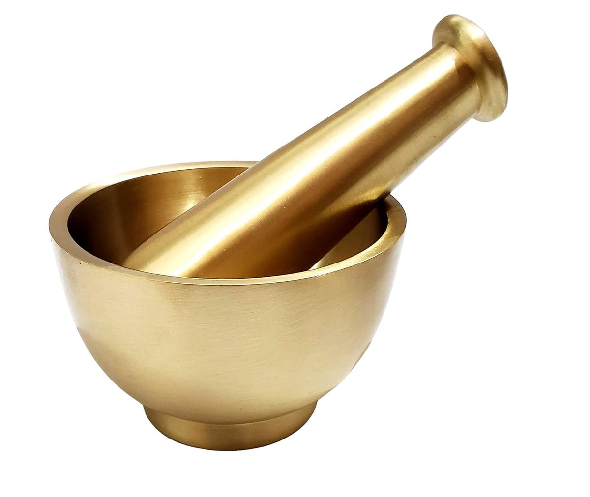 Brass Mortar Pestle Set, 4.5 Inches Q992