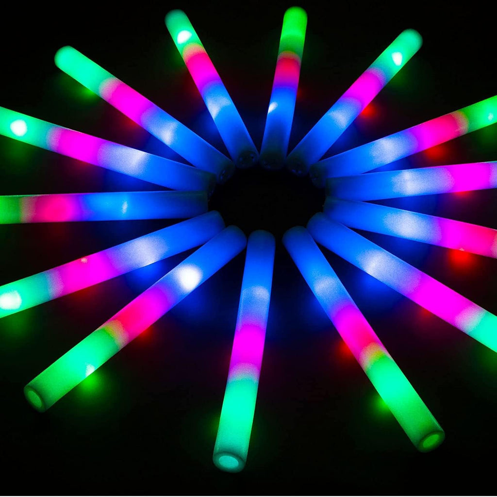 28 Pcs LED Foam Glow Sticks L467310