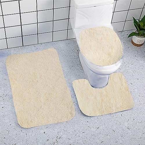 3 Piece Non Slip Soft Absorbent Bathroom Rugs Bath Mat Set H108
