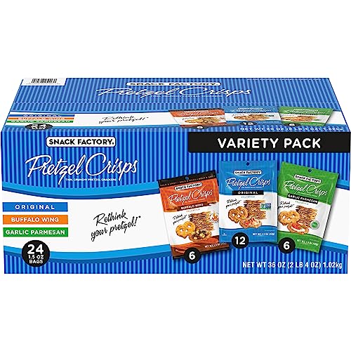 Pretzel Crisps, Non-GMO, 7.2 oz Resealable Bag (Pack of 3) T505
