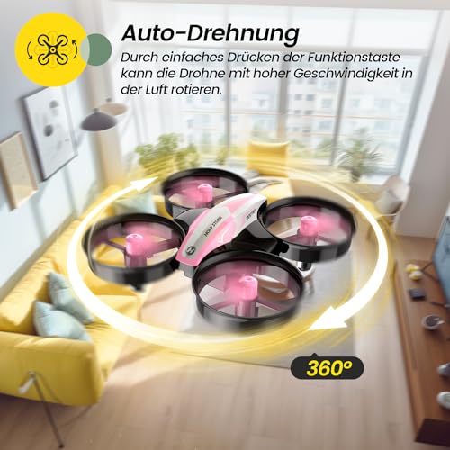 Red Mini Drone with 3 Batteries Z469