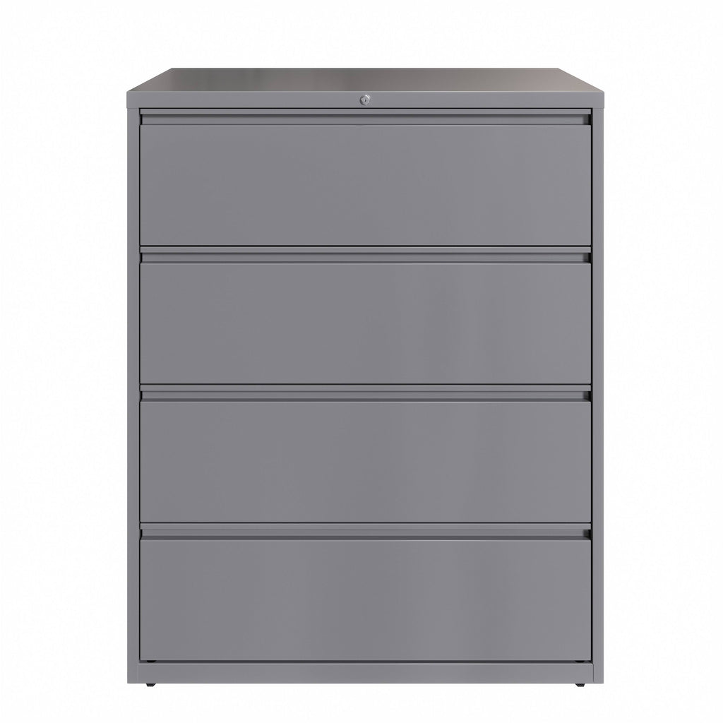 42-in Wide 4 Drawer Lateral File Cabinet Arctic Silver D398
