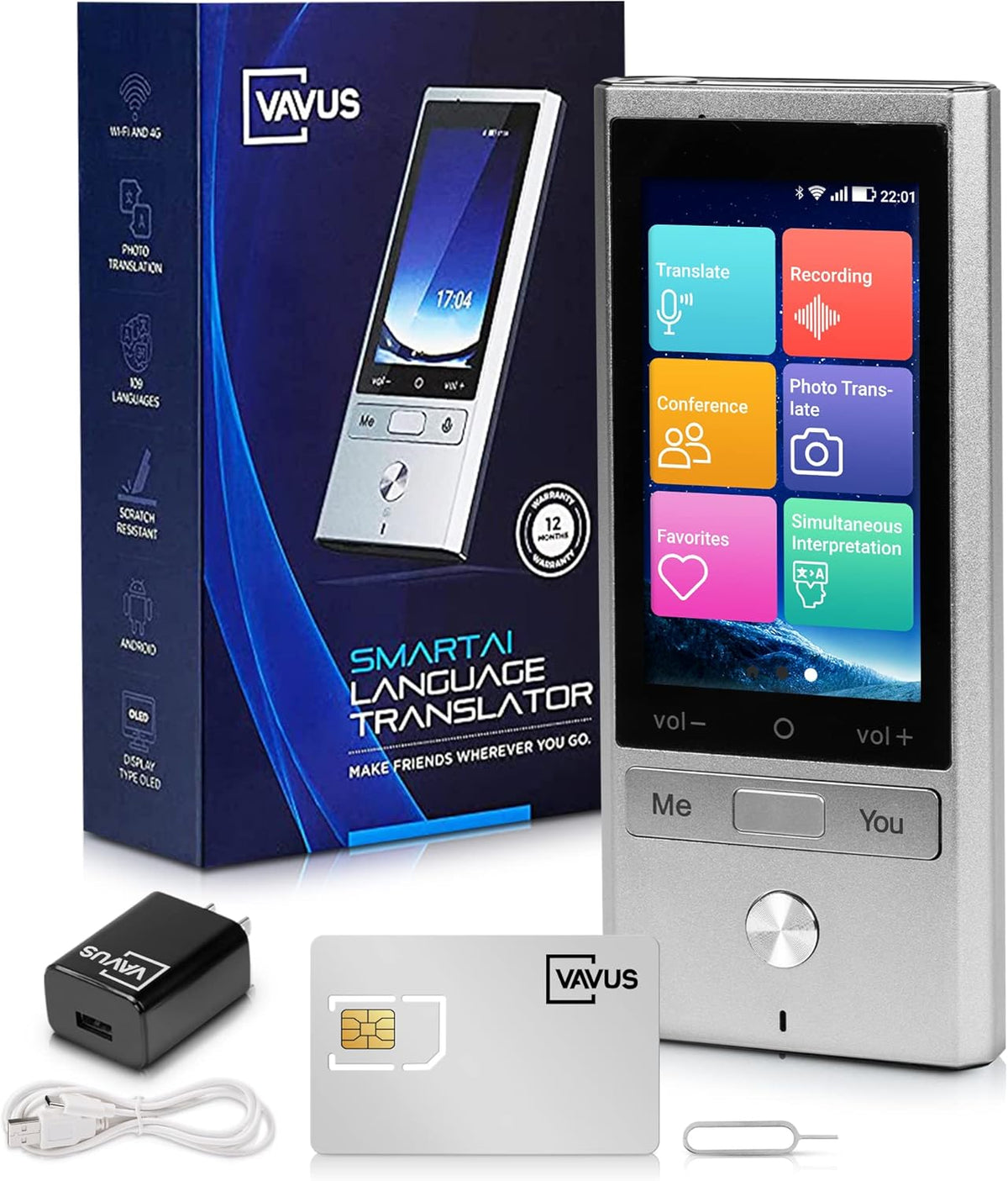 Language Translator Device with WiFi Offline Translation A591798