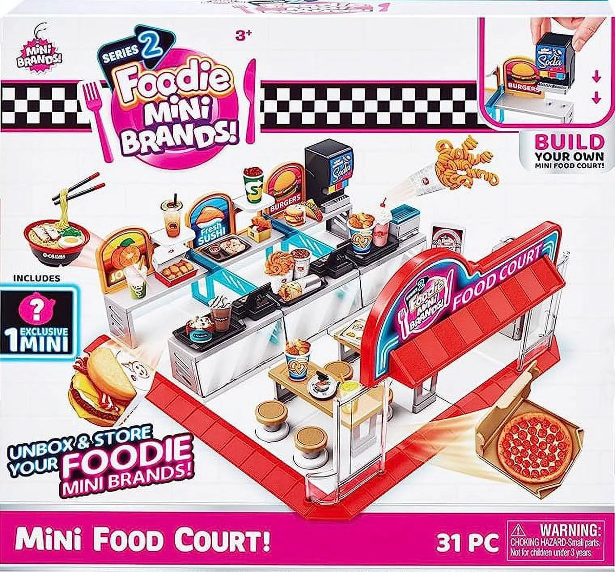 5 Surprise Foodie Series 2 Mini Food Court Playset Z9098
